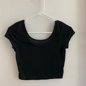 American Eagle Black Crop Top